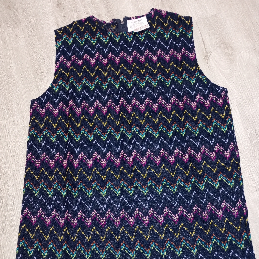 Primstyle Vintage Navy Print Shell - Size Medium